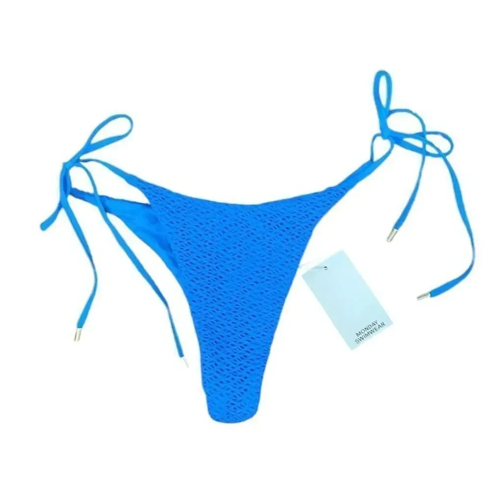✨Monday Swimwear Palma Sz Large Blue Bottom - Ride the Wave Crochet✨